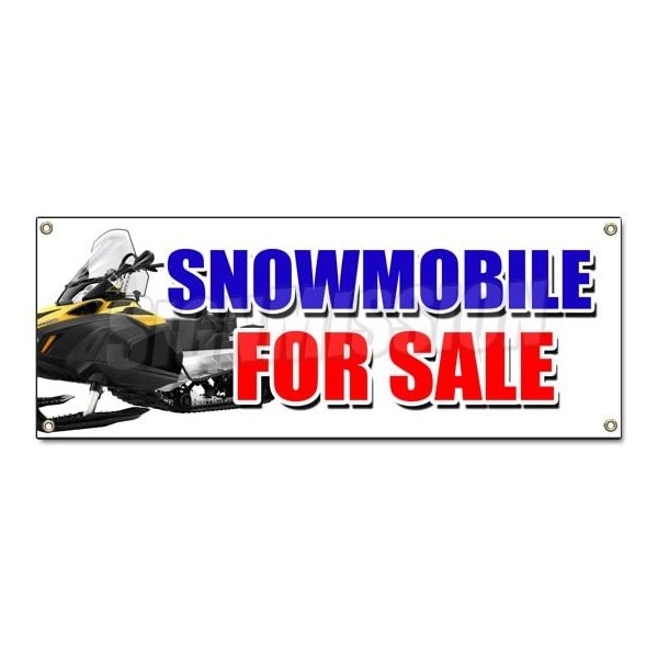 SNOWMOBILE FOR SALE BANNER SIGN snowmachine all brands financing sale